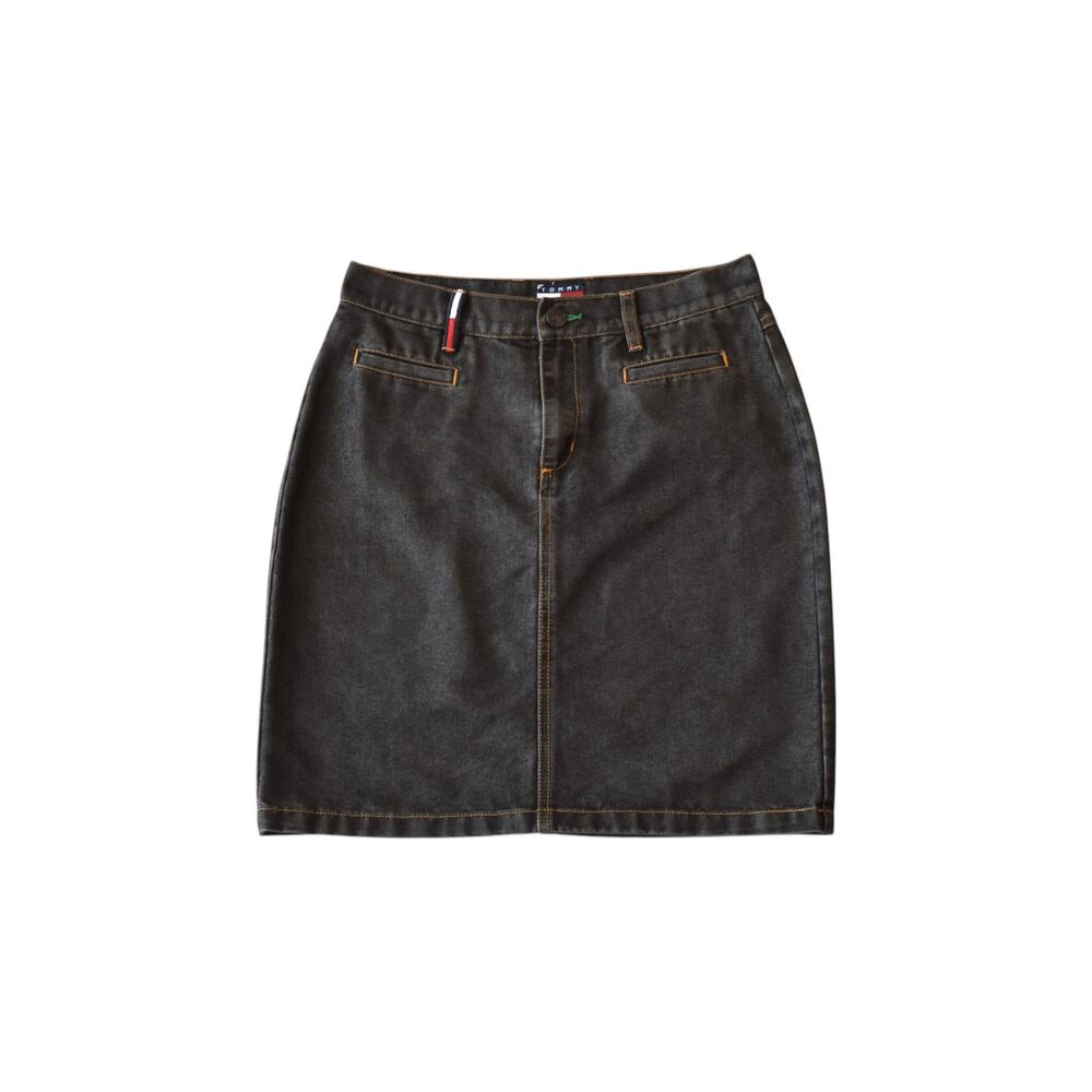 Y2K Tommy Jeans Dark Wash Denim Skirt Size XS